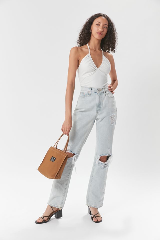 UO Ribbed Cropped Halter Top #1