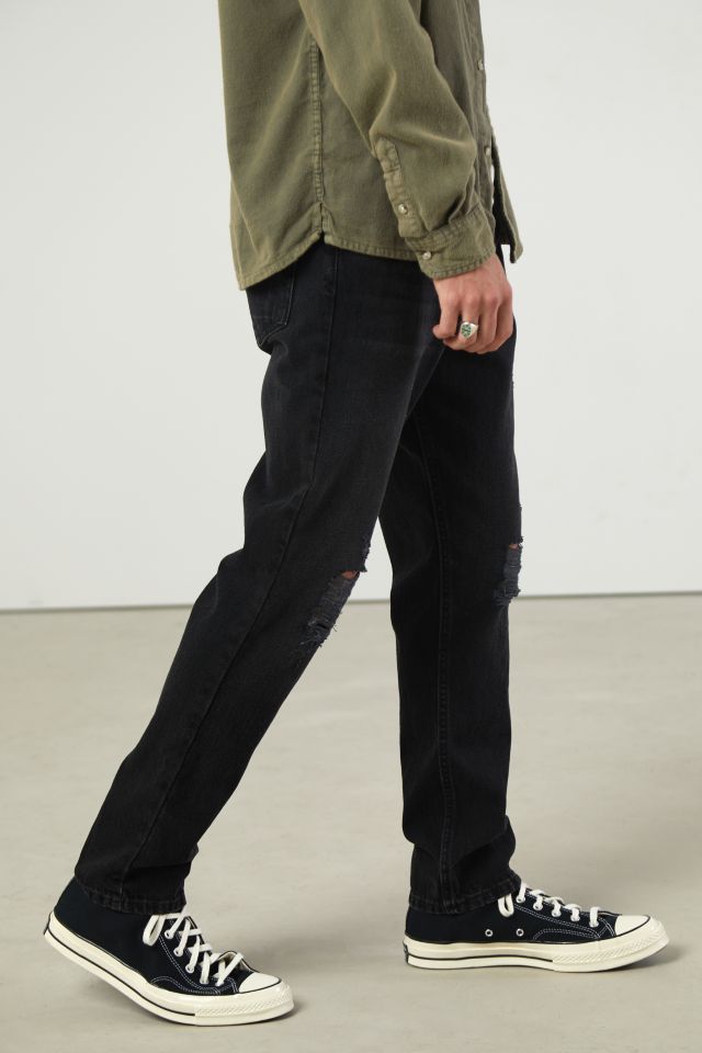 BDG Dad Jean – Destructed Washed Black #4