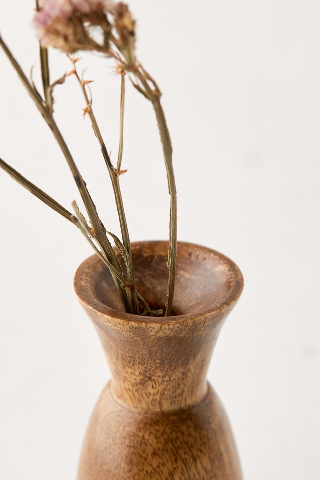 Gail Mini Cone Wood Vase #3