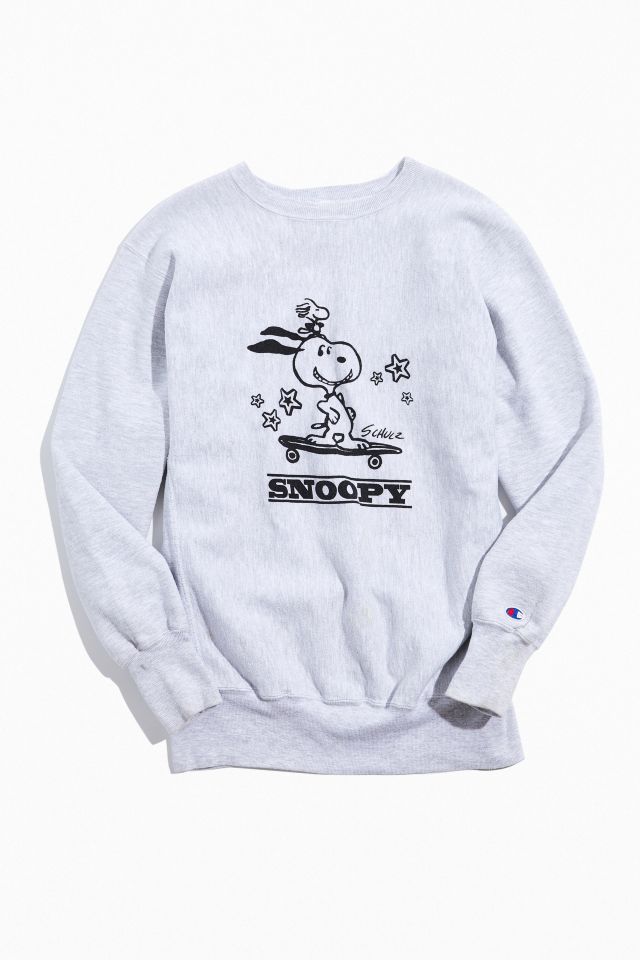 Vintage Champion Skateboard Snoopy Crew Neck Sweatshirt | Urban