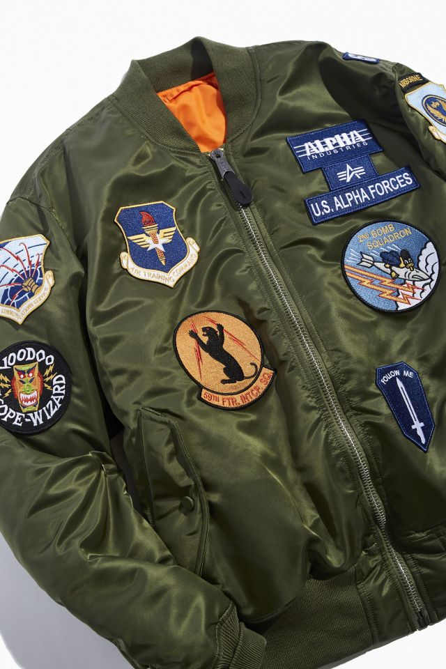 alpha industriesスカジャン Alpha Industries Flight Bomber Jacket Men's Military Black