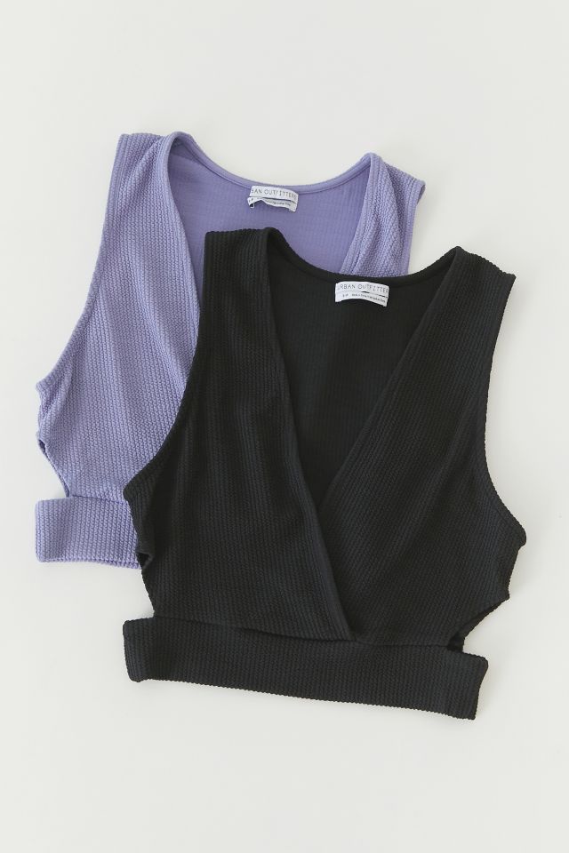 UO Cutout Surplice Tank Top #2
