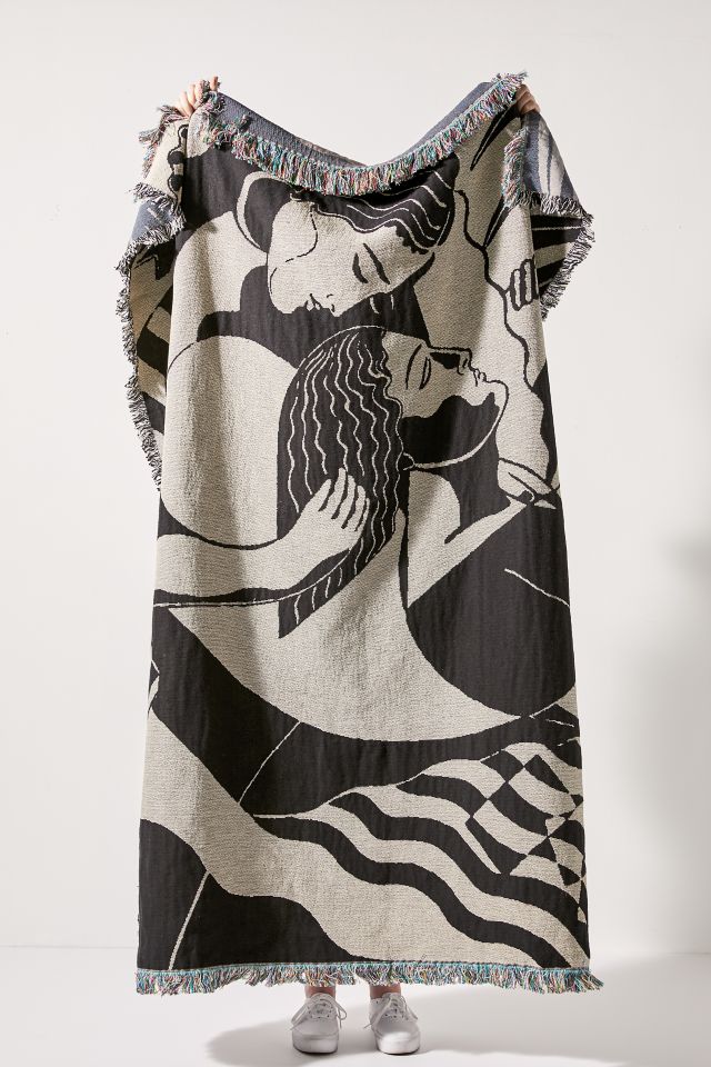 Mike Willcox UO Exclusive Lovers Woven Throw Blanket #1
