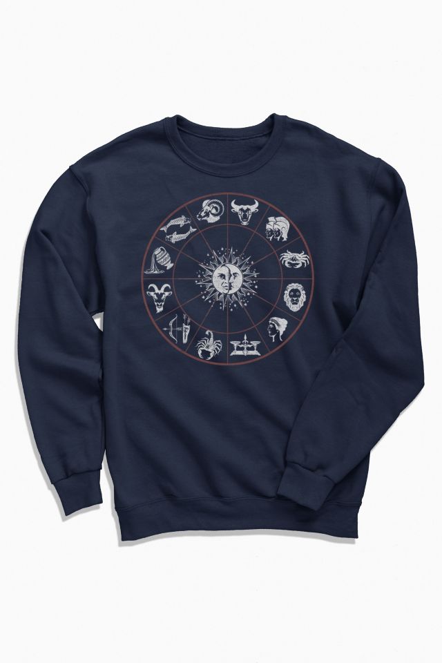 Celestial Zodiac Wheel Crew Neck Sweatshirt | Urban Outfitters