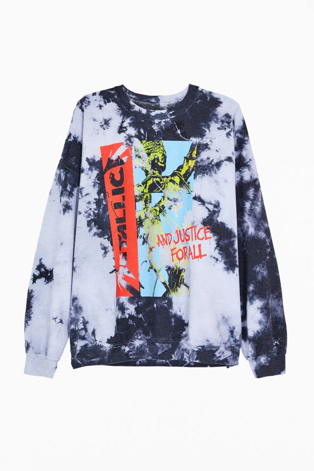 Metallica Tie-Dye Crew Neck Sweatshirt #4