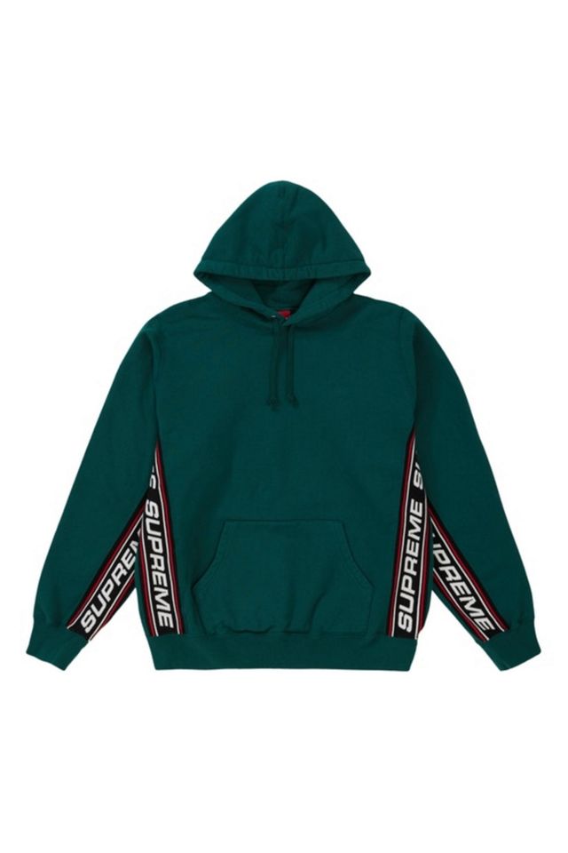Supreme Text Rib Hooded Sweatshirt | Urban Outfitters