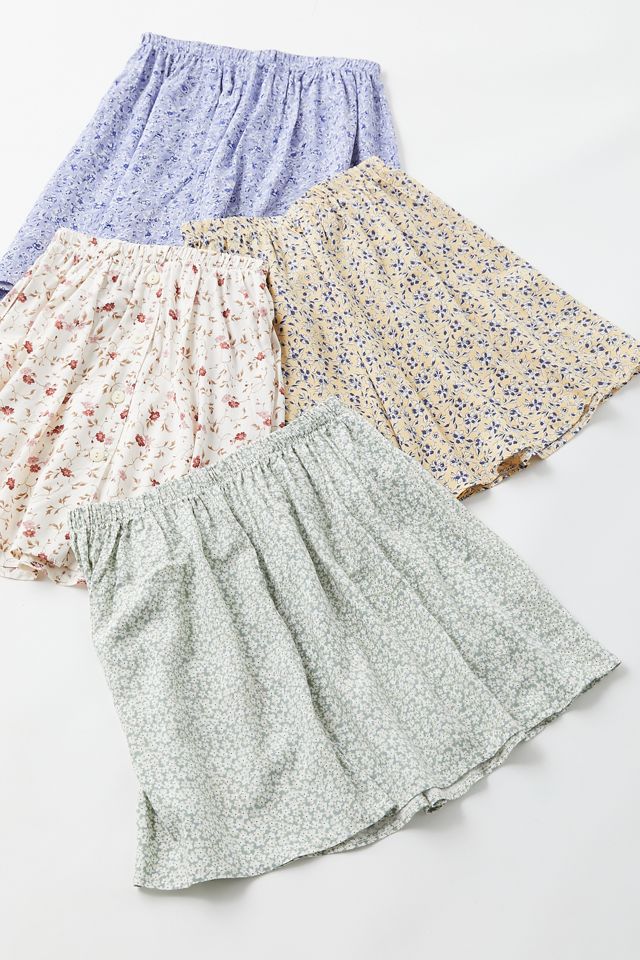 Urban Renewal Recycled Floral Mini Skirt  #1
