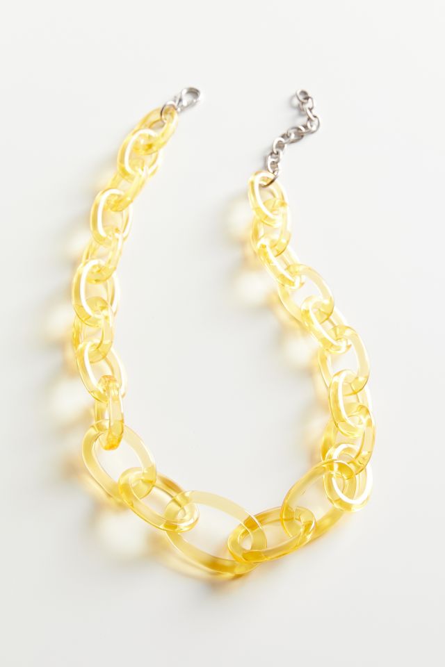 Urban Renewal Vintage Lucite Chain Necklace  #1
