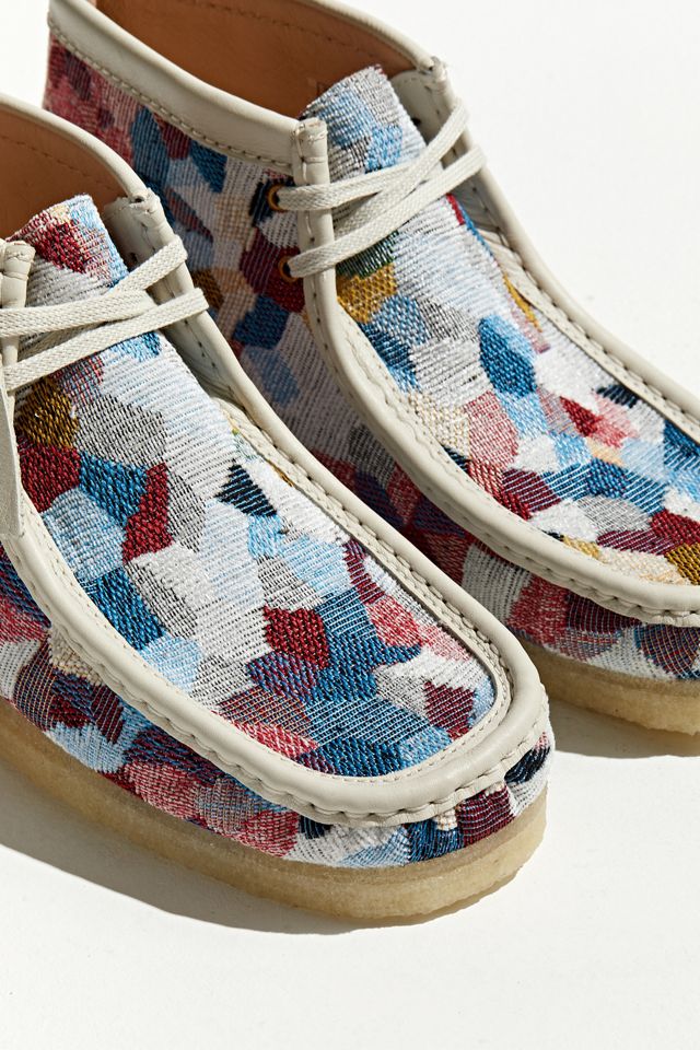 Clarks Multicolor Woven Lace-Up Casual Shoes Clarks Originals - Wallabee - Multi Color - 26172247 - MEN main image 4