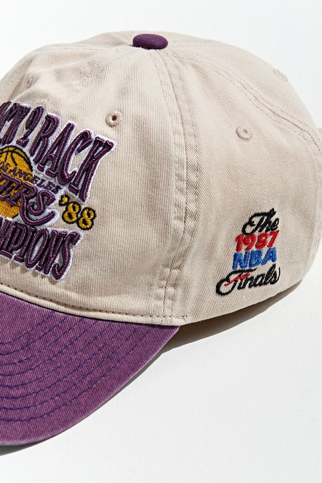 Mitchell & Ness UO Exclusive LA Lakers Back To Back Champs Baseball Hat #2