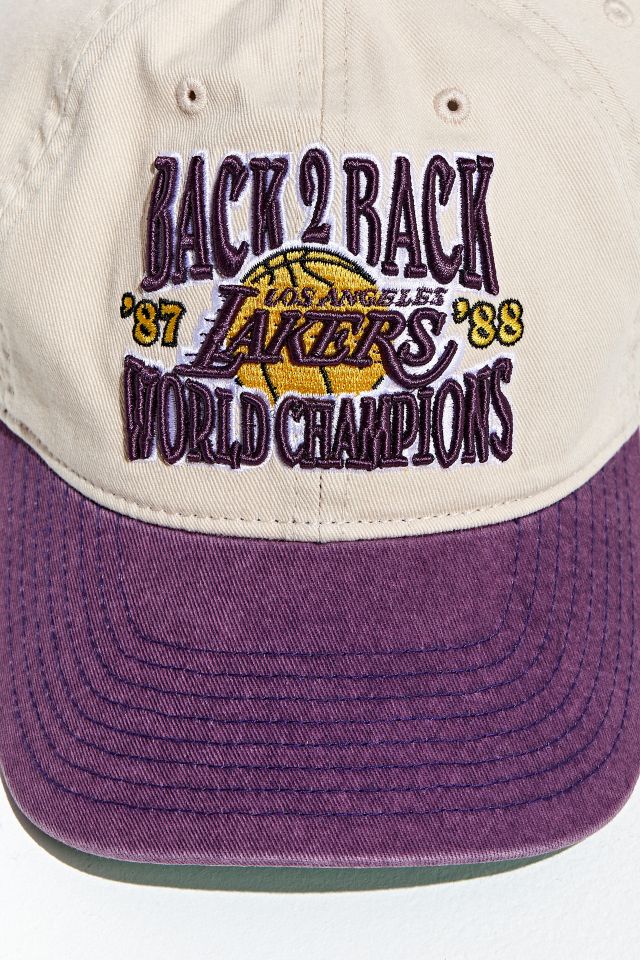 Mitchell Ness Uo Exclusive La Lakers Back To Back Champs Baseball Hat Urban Outfitters