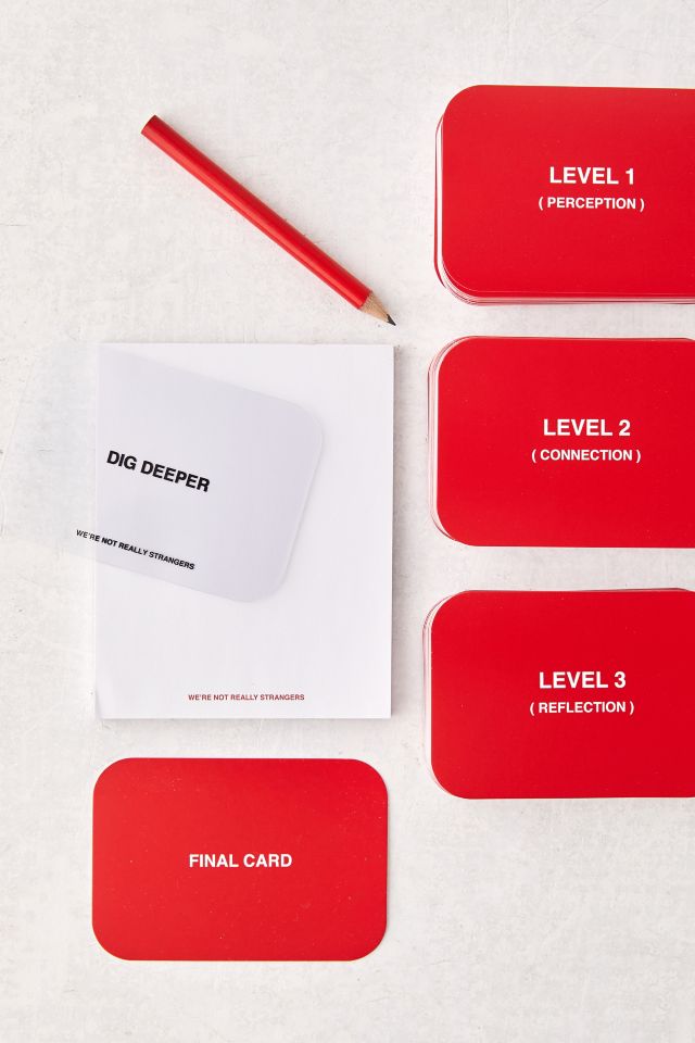 We’re Not Really Strangers Card Game #1
