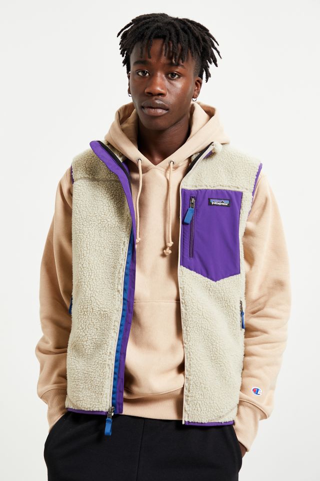 Retro store fleece vest