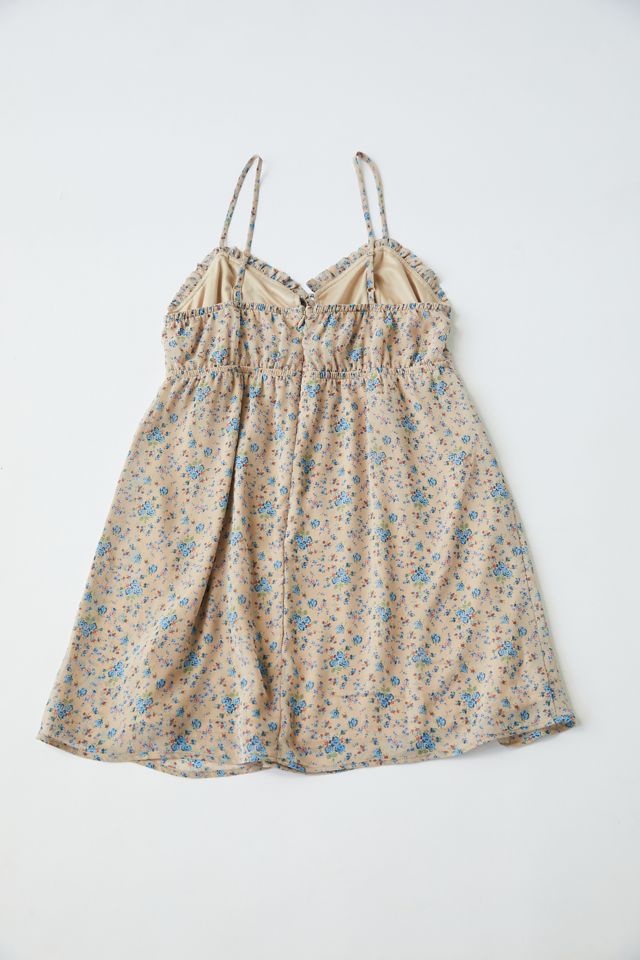 UO Daphne Floral Chiffon Mini Dress | Urban Outfitters