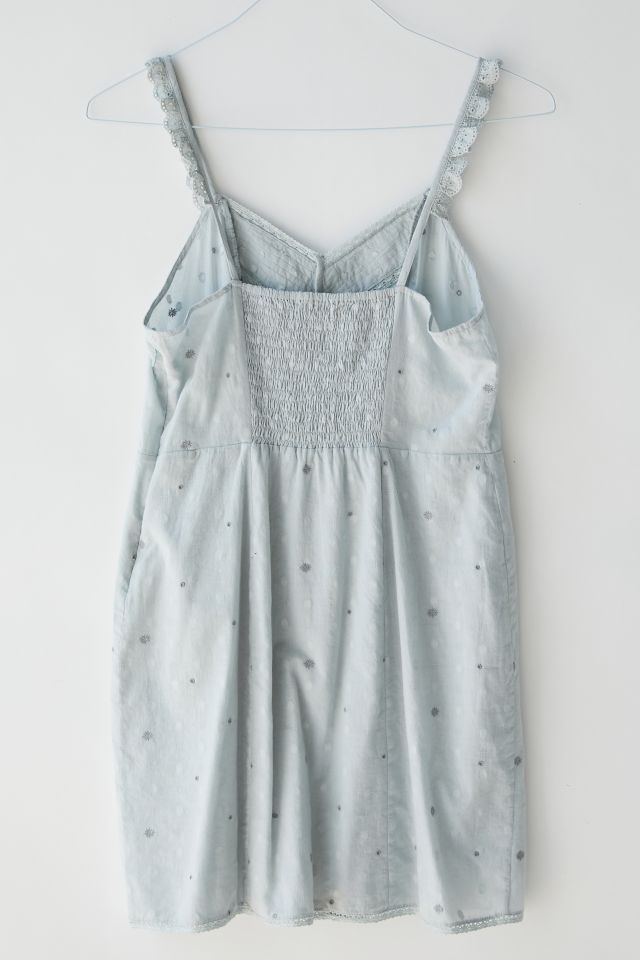 UO Tara Embroidered Mini Dress #3