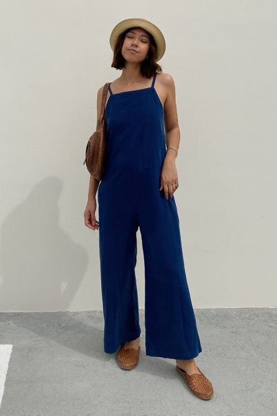 Lacausa Brooks Linen Jumpsuit | Urban Outfitters