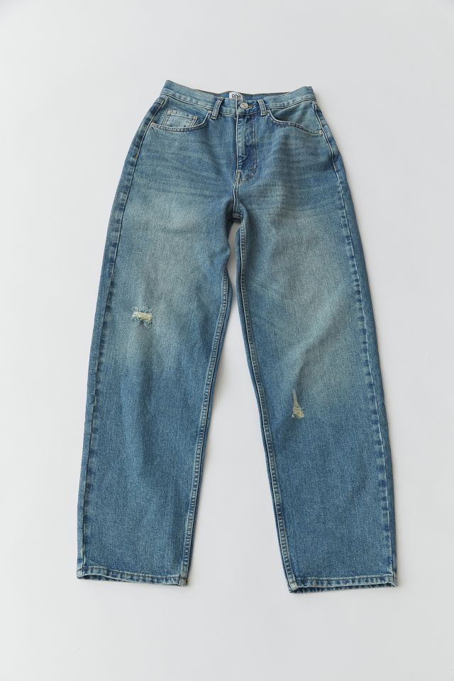BDG High-Waisted Baggy Jean – Distressed Medium Wash #2
