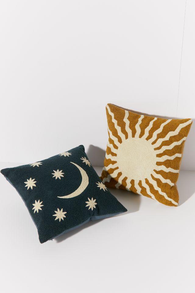 Mike Willcox UO Exclusive Moon Crewel Throw Pillow #2