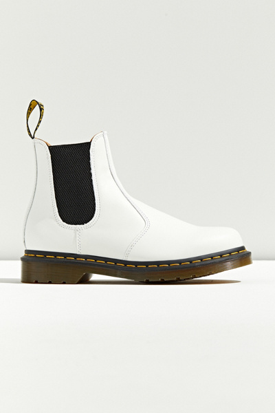 Dr Marten White Leather Chelsea Boots NWOT size 7 men’s! Dr. Martens 2976 Polished Smooth Platform Chelsea - FREE  main image 4