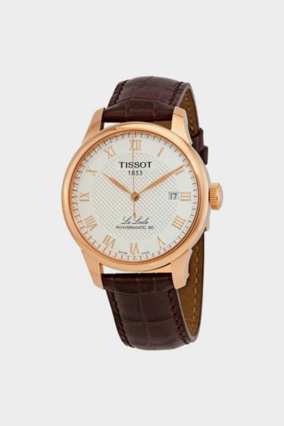 TISSOT LE LOCLE AUTOMATIC SILVER DIAL MEN'S WATCH T006.407.36.033.00 IN BROWN, MEN'S AT URBAN OUTFITTERS