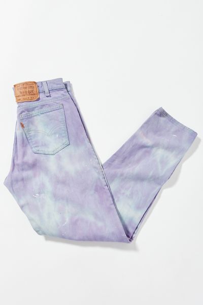 Levi's cropped purple tie dye denim jacket  Tie dye denim, Denim jacket,  Tie dye outfits