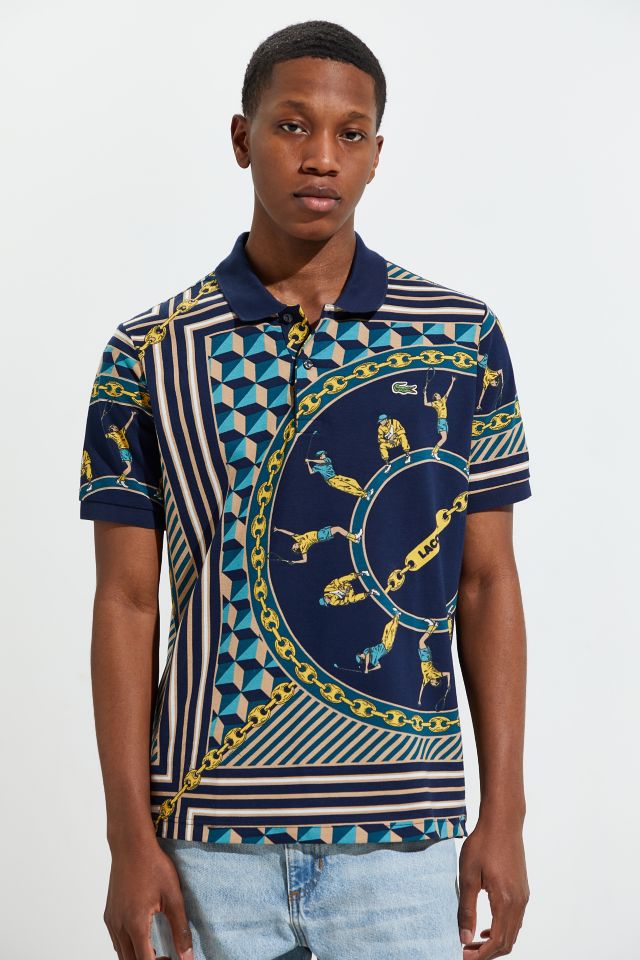 Lacoste Scarf Print Polo Shirt | Urban Outfitters