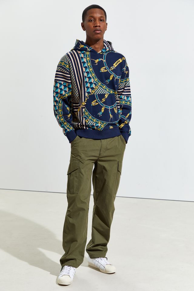 Lacoste Scarf Print Hoodie Sweatshirt  #1