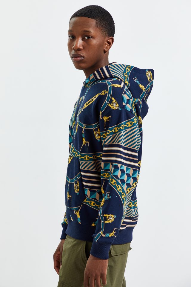 Lacoste Scarf Print Hoodie Sweatshirt  #2