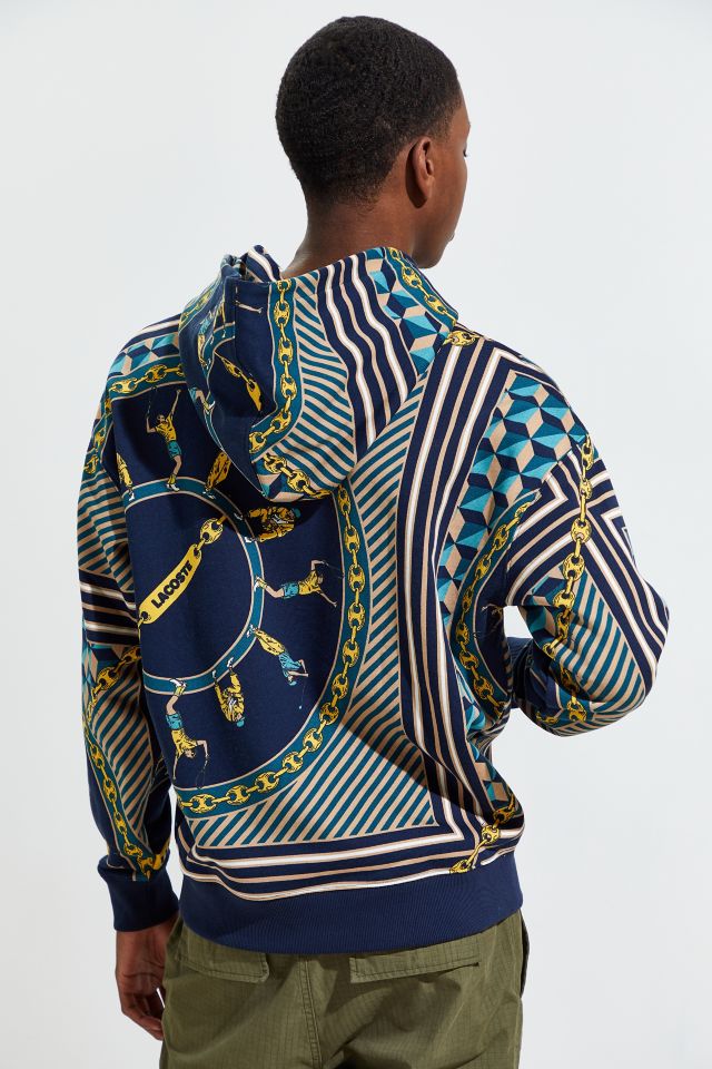 Lacoste Scarf Print Hoodie Sweatshirt  #3