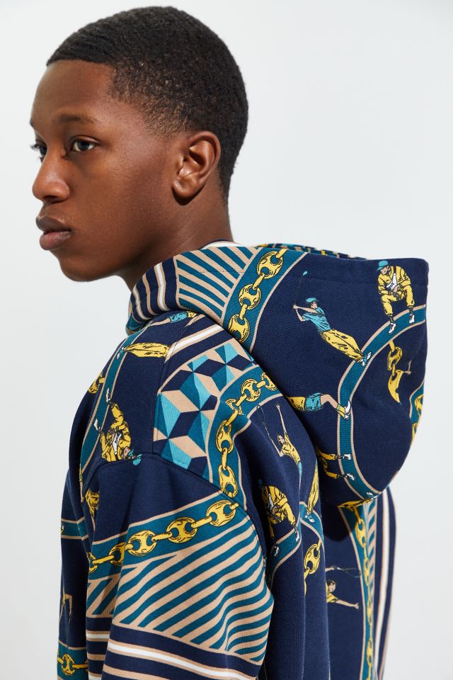 Lacoste Scarf Print Hoodie Sweatshirt  #5