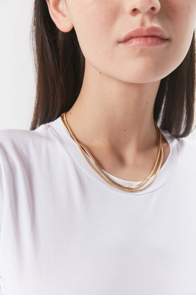 Oxbow Designs Emmy Chain Layer Necklace | Urban Outfitters