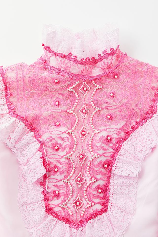 For Good Luck Pink Wedding Dress Top  #1