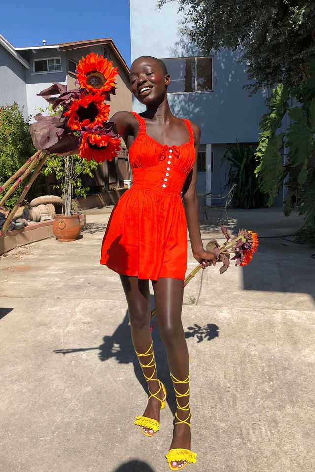 UO Tate Tie-Front Romper #2