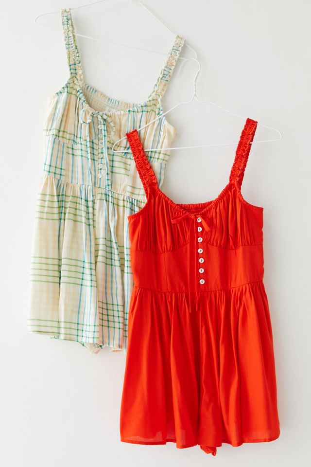 UO Tate Tie-Front Romper #3