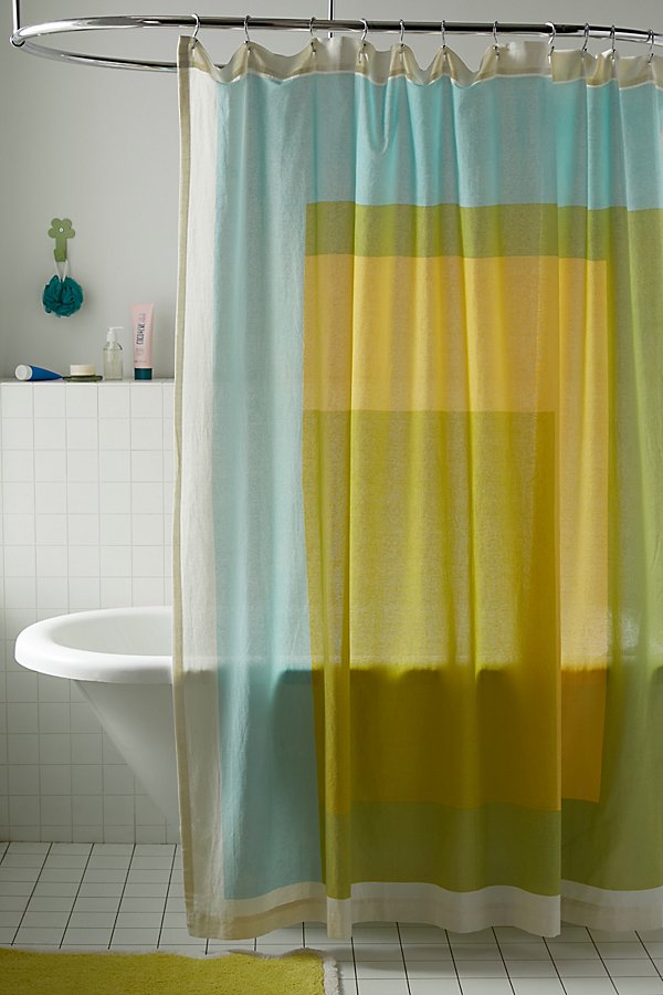 Urban Outfitters Kiko Shower Curtain In Green Multi