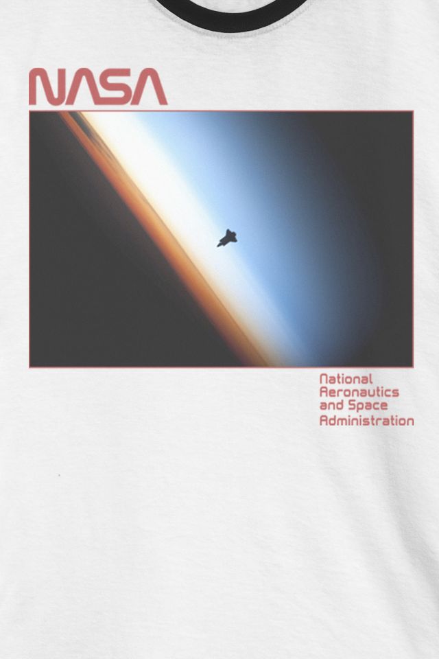 NASA Breaching The Atmosphere Ringer Tee #1