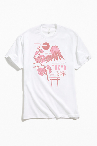 Tokyo Japan Cherry Blossom Tee Urban Outfitters