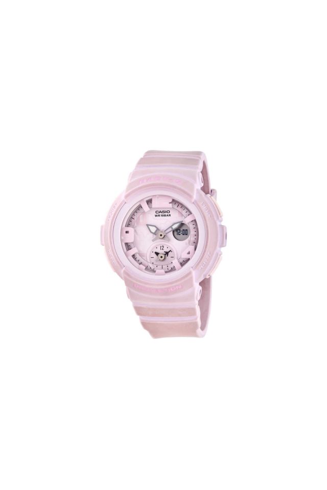 Casio Alarm World Time Chronograph Quartz Pink Dial Ladies Watch BGA190BC 4BDR Urban Outfitters