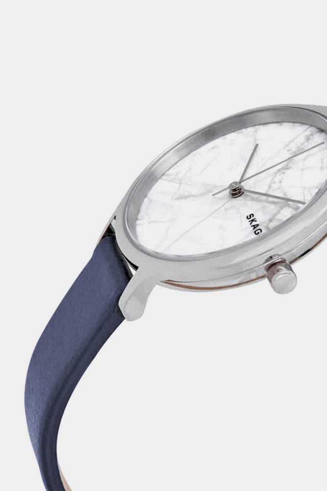 Skagen Anita White Dial Blue leather Ladies Watch SKW2719 #1