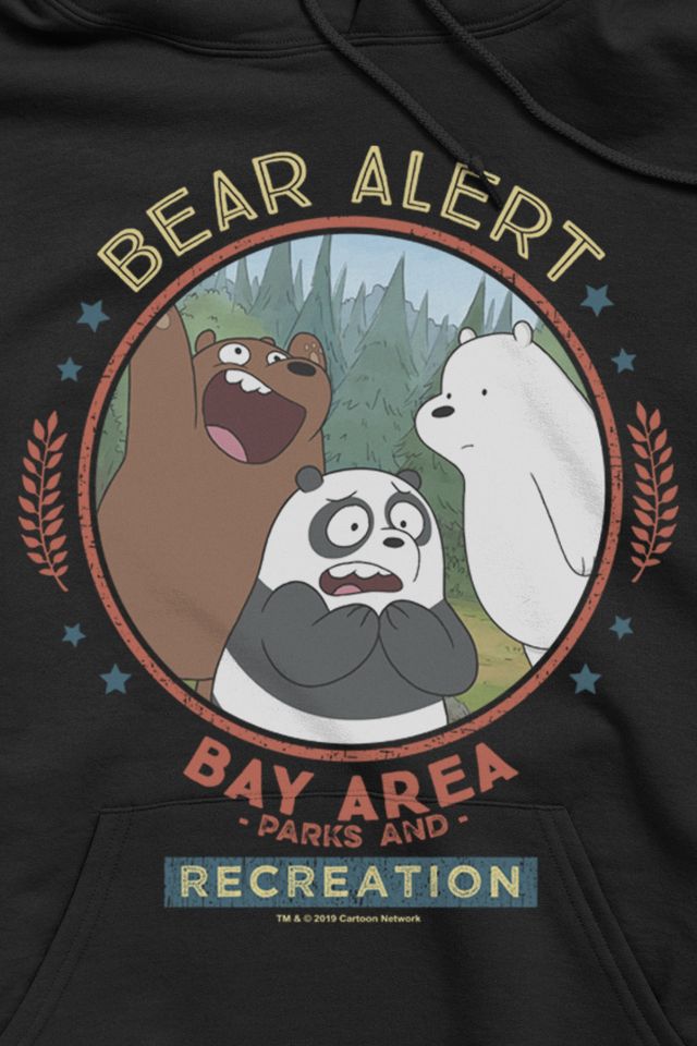  Men's We Bare Bears Parks and Rec Bear Alert T-Shirt