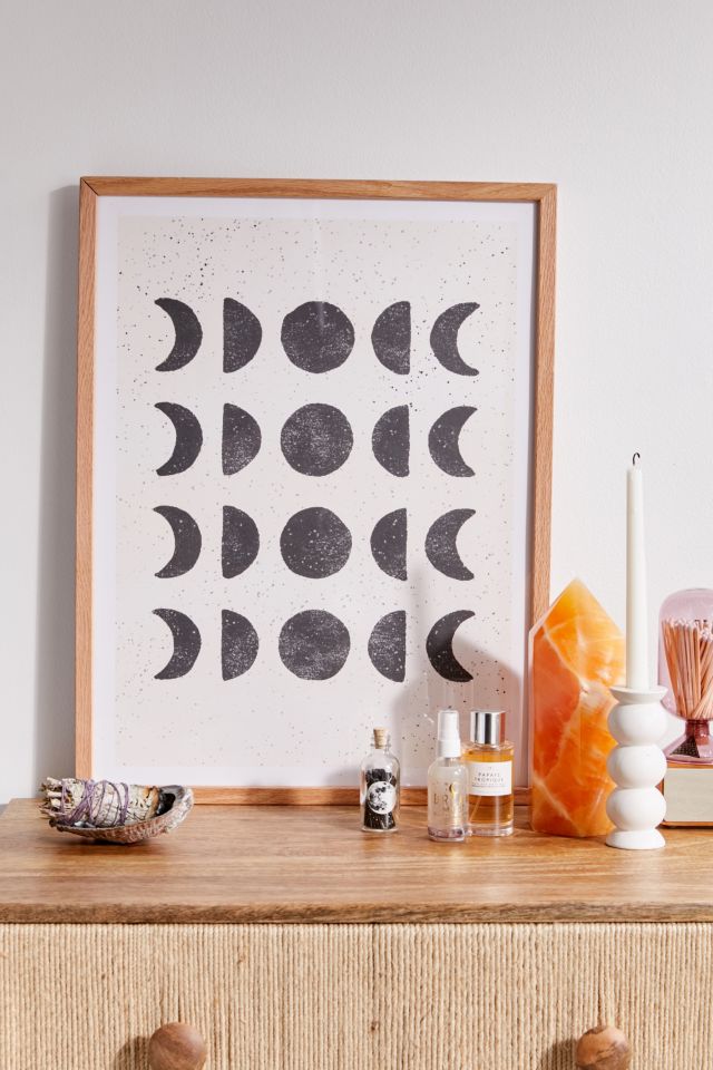 Moon Phases in White – BFF PRINT SHOP