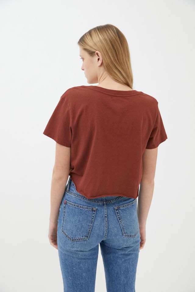 BDG Sammie V-Neck Cutoff Cropped T-Shirt #2