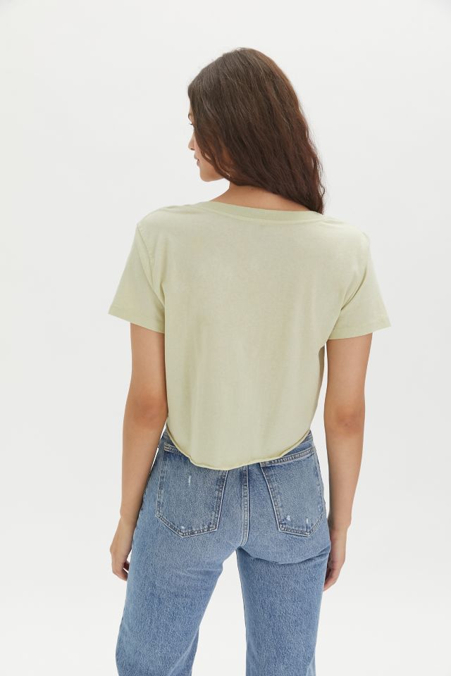 BDG Sammie V-Neck Cutoff Cropped Tee #1