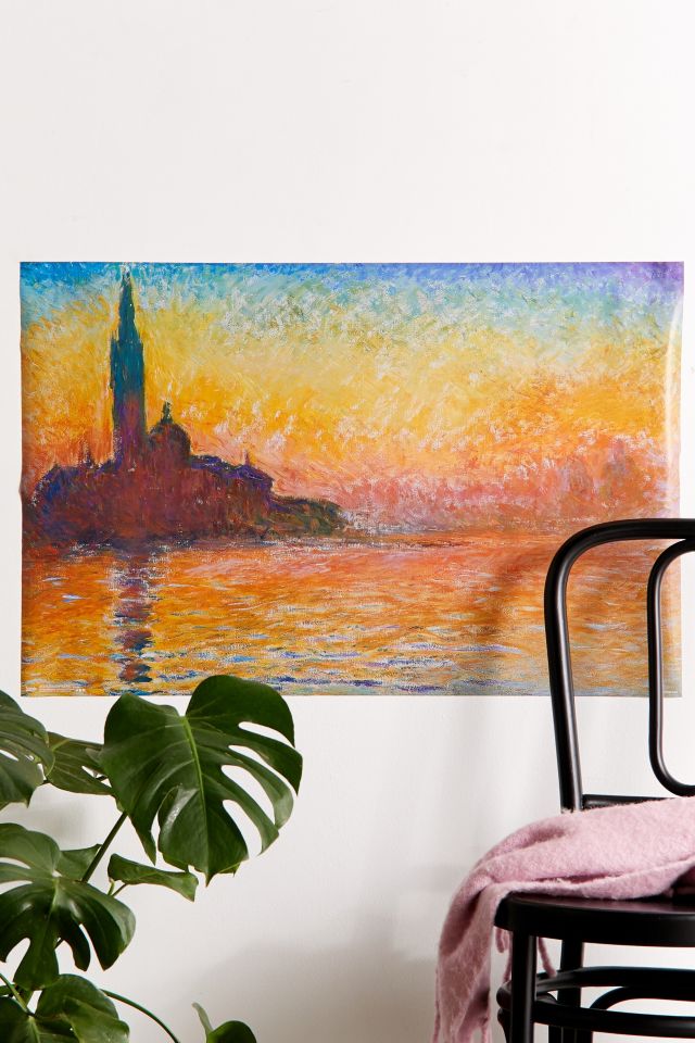 Claude Monet San Giorgio Maggiore At Dusk Poster | Urban Outfitters