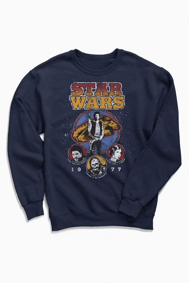 Star Wars Vintage 1977 Graphic Crew Neck Sweatshirt Urban Outfitters