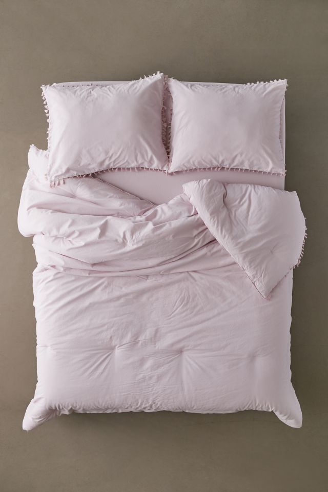 Washed Cotton Tassel Comforter Snooze Set #1