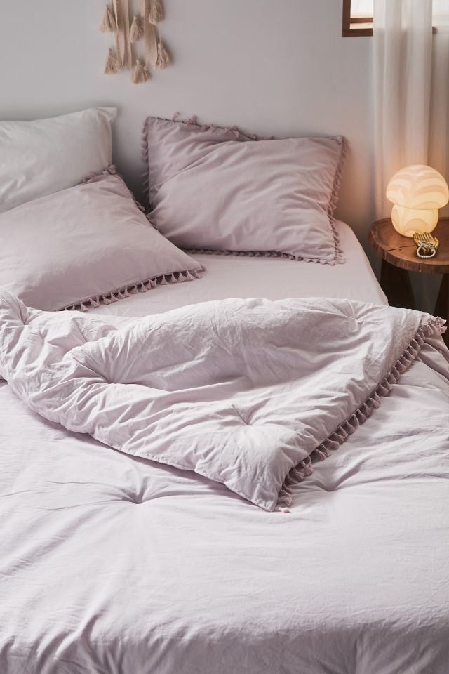 Washed Cotton Tassel Comforter Snooze Set #2