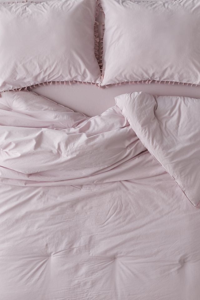 Washed Cotton Tassel Comforter Snooze Set #3
