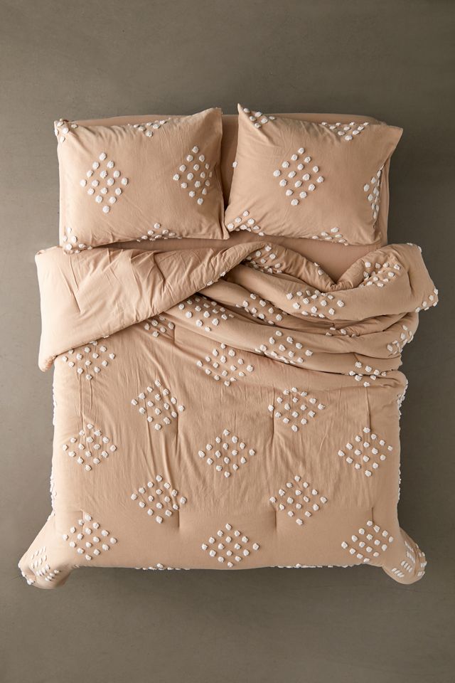 Geo Tufted Comforter Snooze Set Urban Outfitters