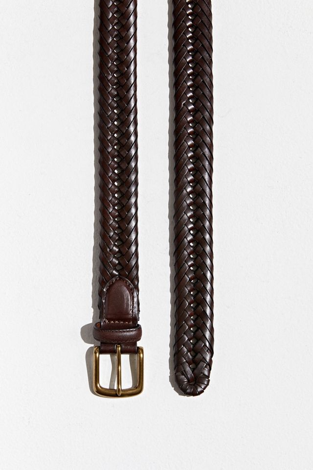 Core Leather Woven Belt | Urban Outfitters